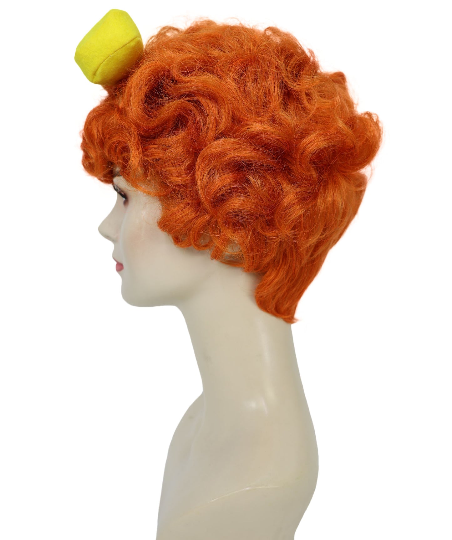 Wigs2you H-7204 女性用レトロ先史時代風マルチカラーウィッグ（骨のヘアアクセサリー付き）｜ヴィンテージ80年代スタイル｜ハロウィン、舞台パフォーマンス