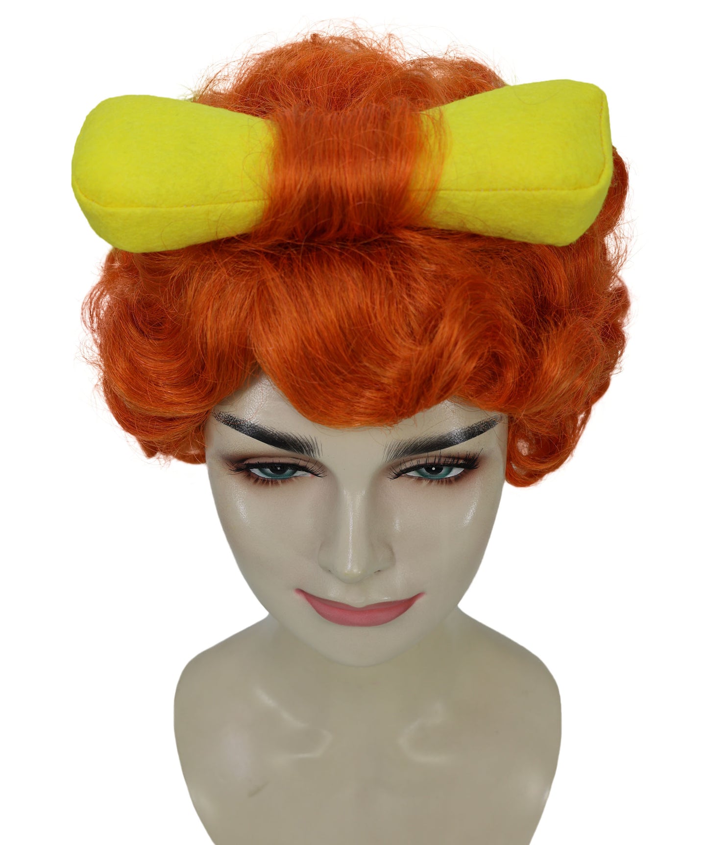Wigs2you H-7204 女性用レトロ先史時代風マルチカラーウィッグ（骨のヘアアクセサリー付き）｜ヴィンテージ80年代スタイル｜ハロウィン、舞台パフォーマンス