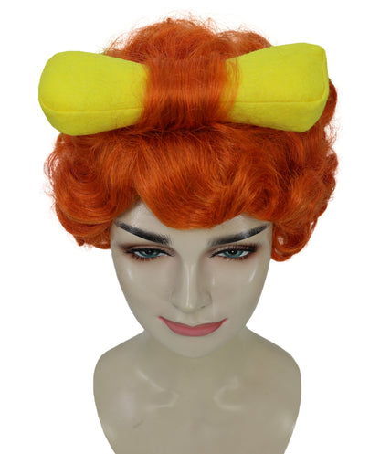 Wigs2you H-7204 女性用レトロ先史時代風マルチカラーウィッグ（骨のヘアアクセサリー付き）｜ヴィンテージ80年代スタイル｜ハロウィン、舞台パフォーマンス