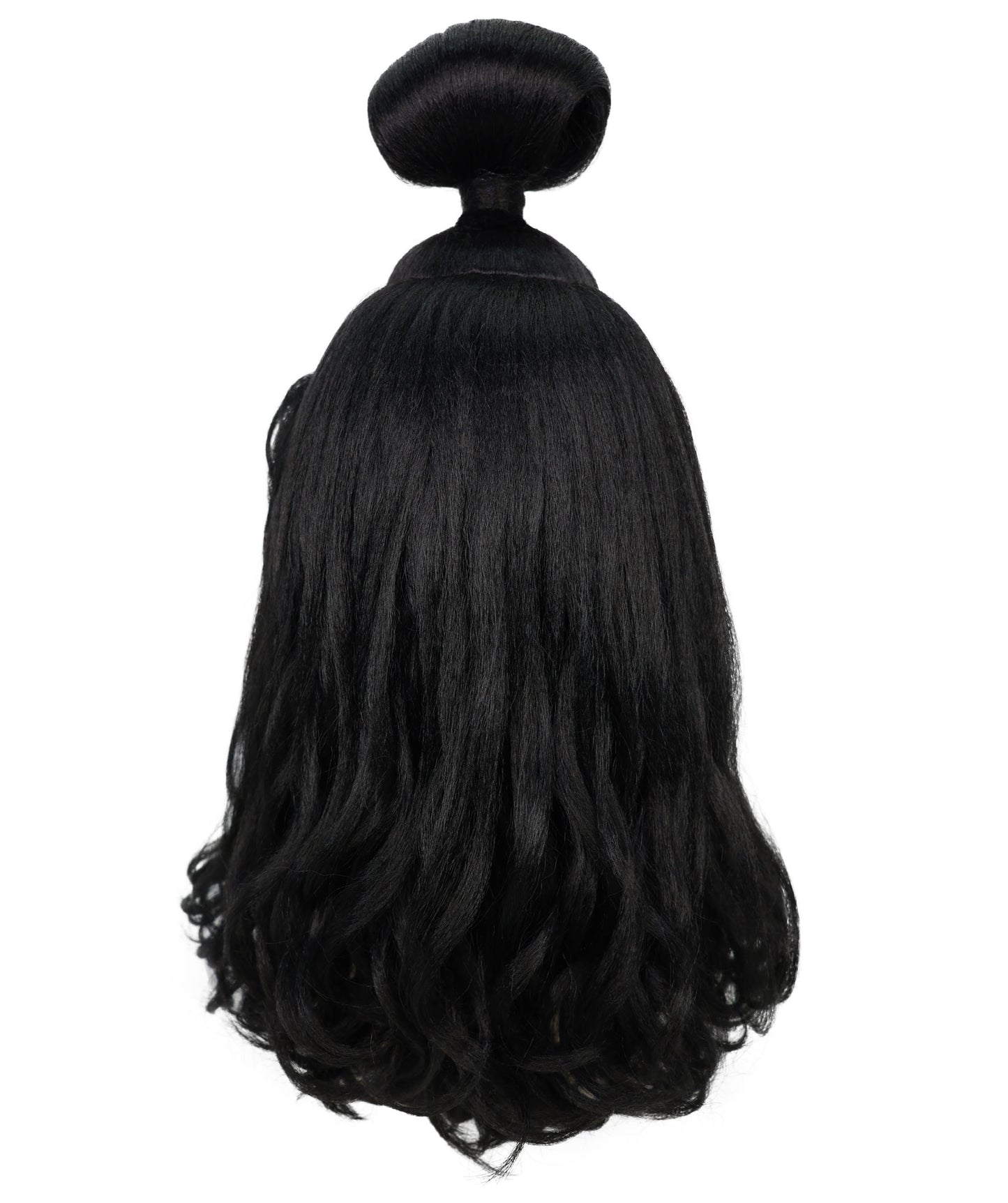 Wigs2you H-7205 女性用プリンセスブラックウィッグ｜ロングウェーブヘアピース｜ハロウィン、パーティー、ステージパフォーマンス、テーマイベントに最適