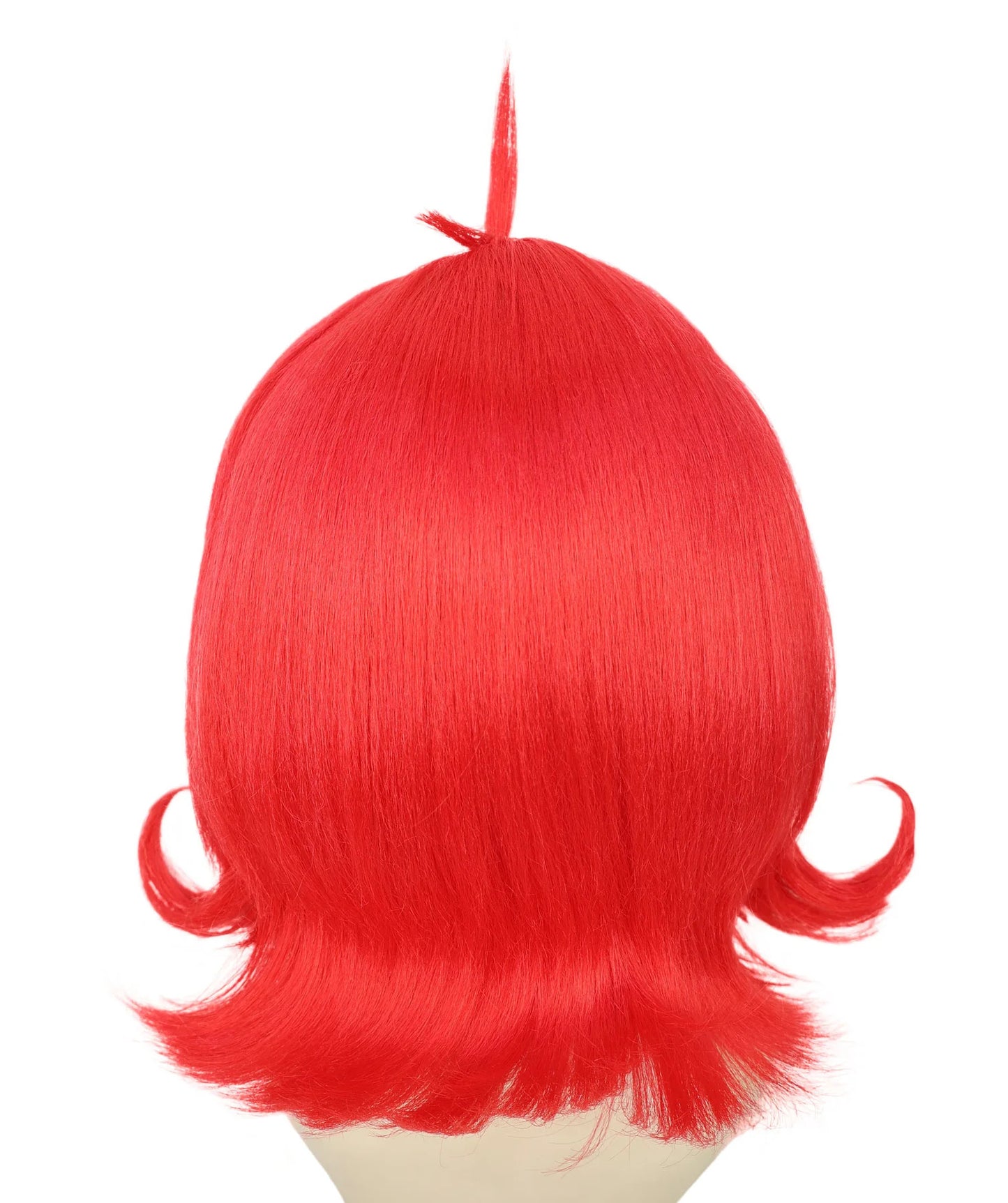 Wigs2you H-7206 女性用レッドボブウィッグ（カール前髪付き）｜カラフルなショートヘアピース｜ハロウィンパーティー、ステージパフォーマンス、テーマイベントに最適
