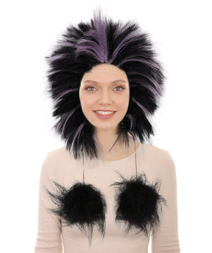 Wigs2you H-7207 レディース天然ファー冬用帽子｜柔らかなファーのトリムと耳を覆うニットの暖かいビーニー｜寒い季節、スキー、雪、旅行に最適な快適なアウトドアキャップ