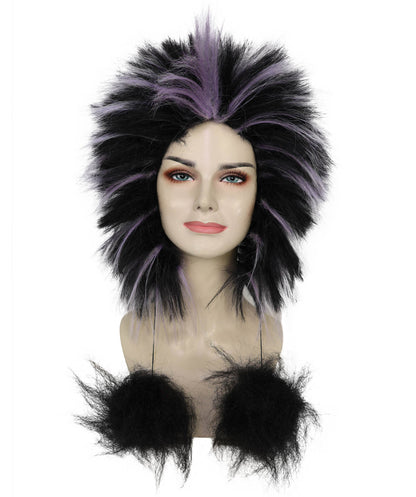 Wigs2you H-7207 レディース天然ファー冬用帽子｜柔らかなファーのトリムと耳を覆うニットの暖かいビーニー｜寒い季節、スキー、雪、旅行に最適な快適なアウトドアキャップ