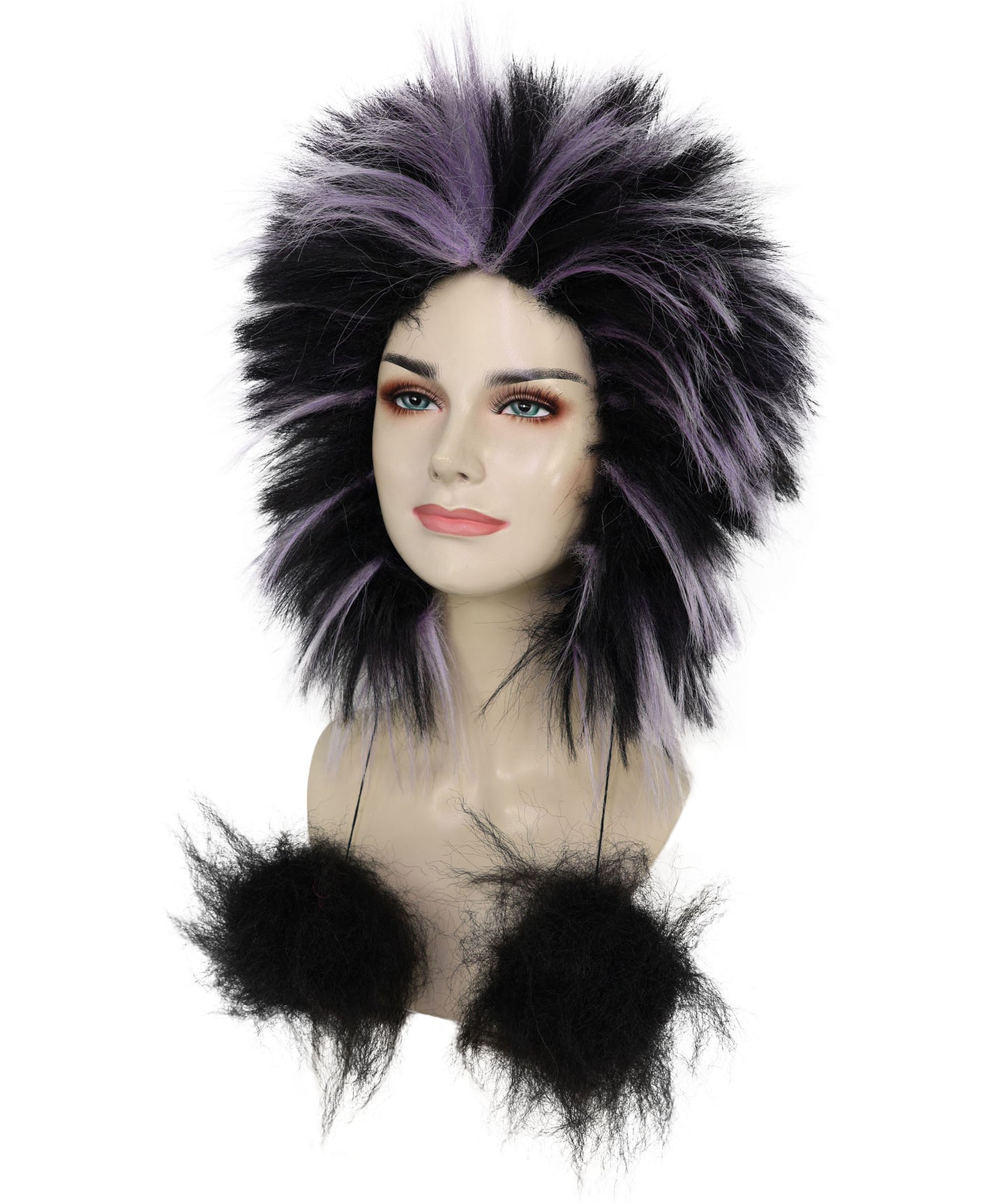Wigs2you H-7207 レディース天然ファー冬用帽子｜柔らかなファーのトリムと耳を覆うニットの暖かいビーニー｜寒い季節、スキー、雪、旅行に最適な快適なアウトドアキャップ