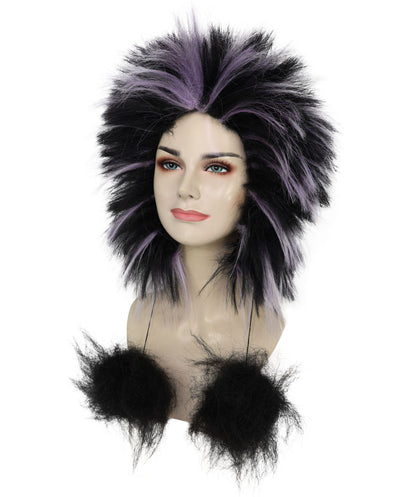Wigs2you H-7207 レディース天然ファー冬用帽子｜柔らかなファーのトリムと耳を覆うニットの暖かいビーニー｜寒い季節、スキー、雪、旅行に最適な快適なアウトドアキャップ