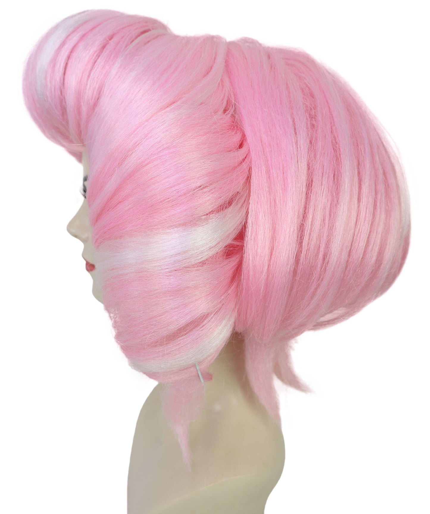 Wigs2you H-7209 女性用ブロンドウィッグ | レトロな1960年代ヴィンテージヘアピース | ハロウィン、劇場、ロカビリー、パーティーのドレスアップに最適な、背の高いアップスタイル合成ウィッグ