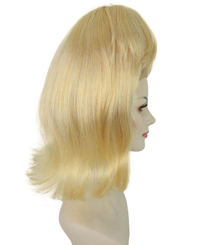 Wigs2you H-7209 女性用ブロンドウィッグ | レトロな1960年代ヴィンテージヘアピース | ハロウィン、劇場、ロカビリー、パーティーのドレスアップに最適な、背の高いアップスタイル合成ウィッグ