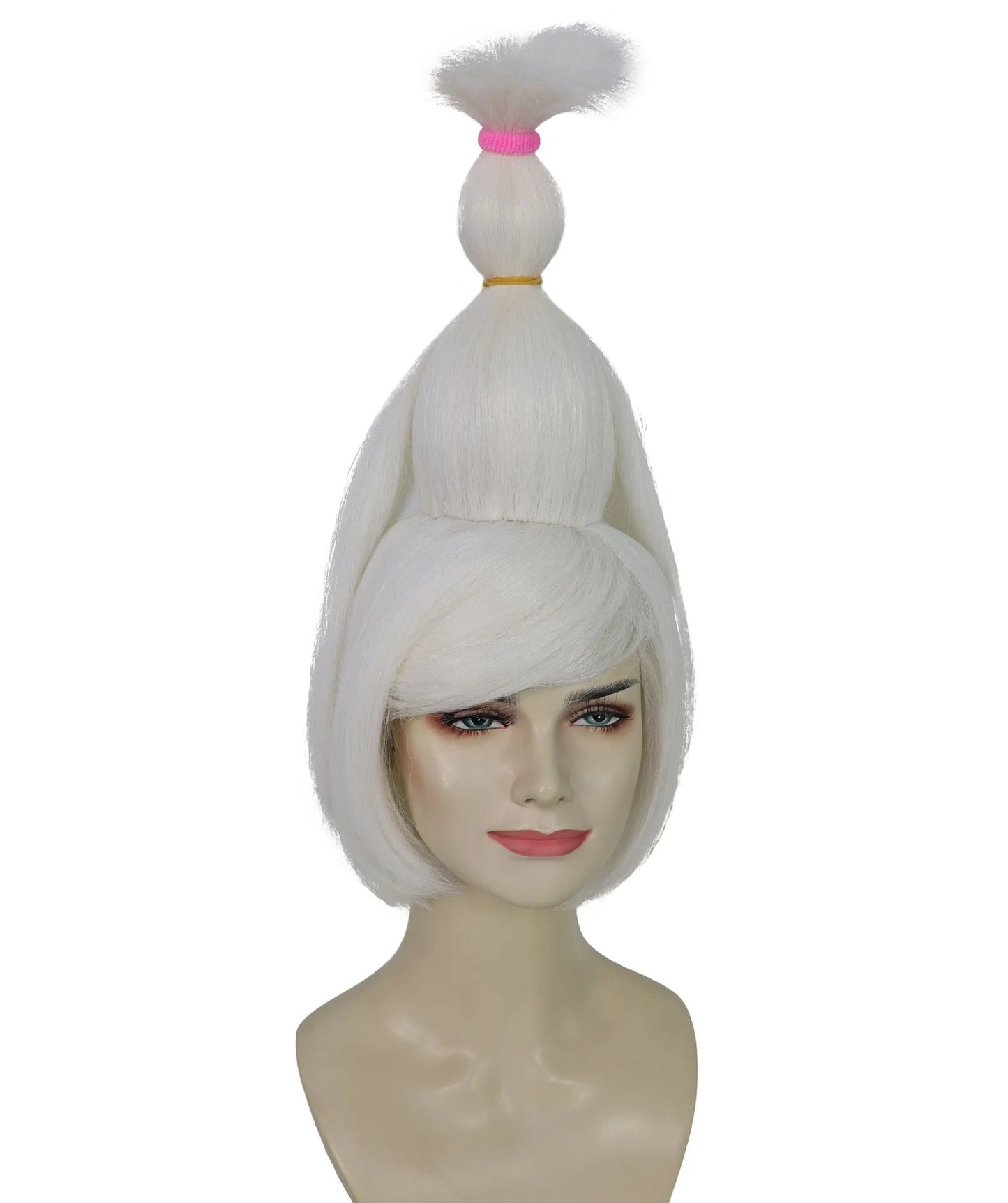 Wigs2you H-7211大人女性用シルバーグレーウィッグ（前髪付き）｜風ヘアピース｜ハロウィン、ステージパフォーマンス、パーティーに最適
