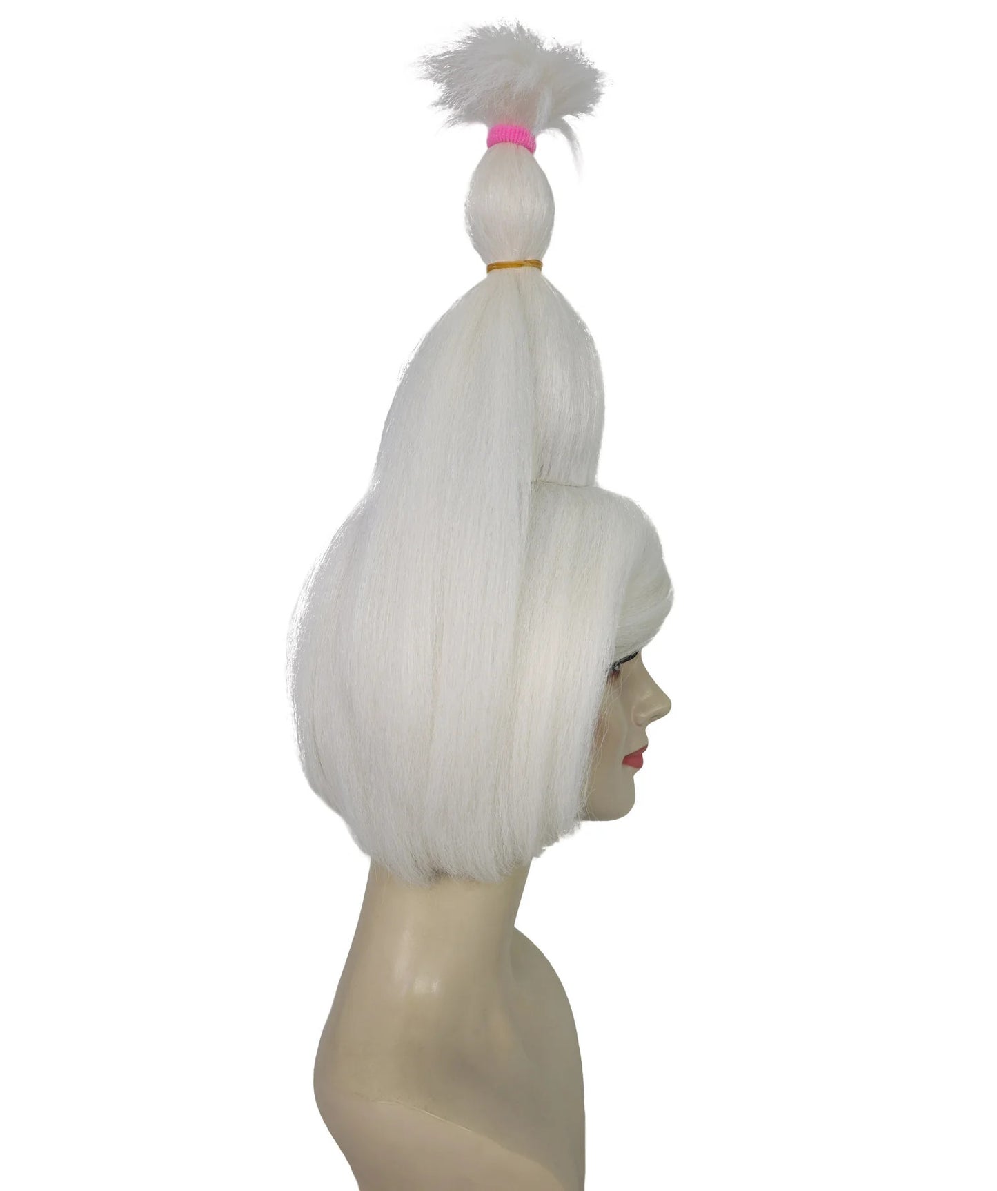 Wigs2you H-7211大人女性用シルバーグレーウィッグ（前髪付き）｜風ヘアピース｜ハロウィン、ステージパフォーマンス、パーティーに最適