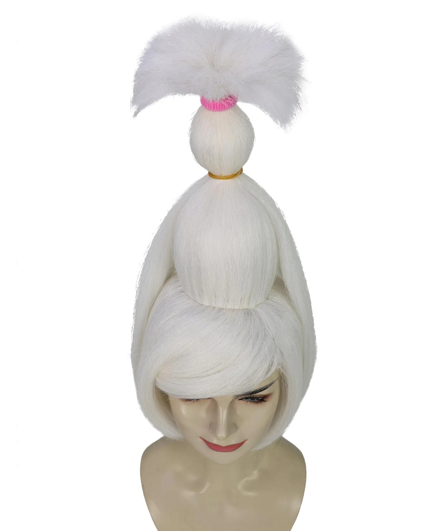 Wigs2you H-7211大人女性用シルバーグレーウィッグ（前髪付き）｜風ヘアピース｜ハロウィン、ステージパフォーマンス、パーティーに最適