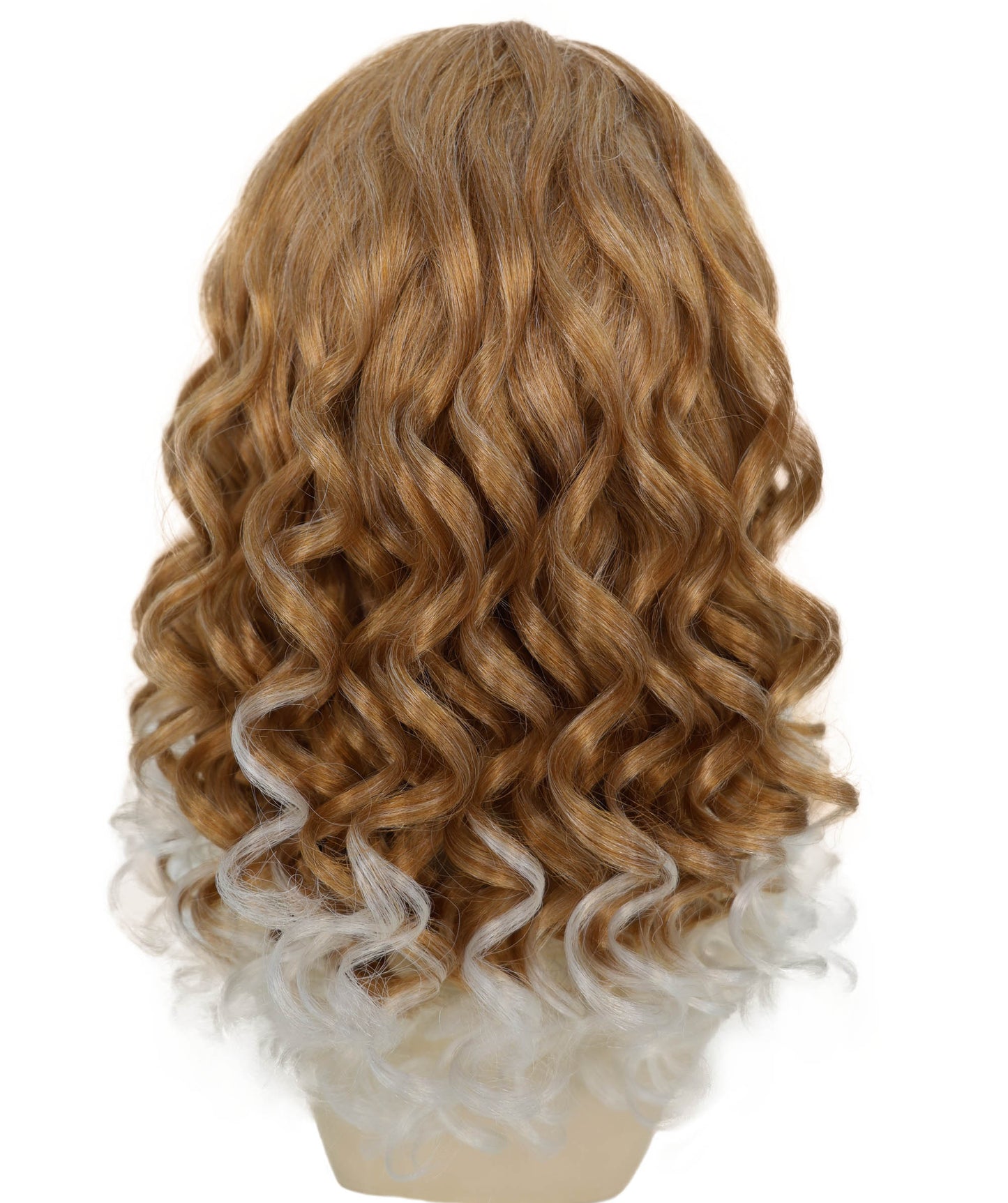 Wigs2you H-7213女性用ロングカーリーブロンドハイライトウィッグ｜カーニバル風ヘアピース｜ハロウィン、ステージ、パーティーに最適