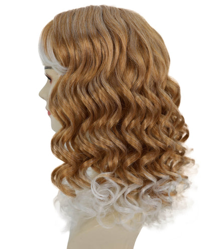 Wigs2you H-7213女性用ロングカーリーブロンドハイライトウィッグ｜カーニバル風ヘアピース｜ハロウィン、ステージ、パーティーに最適