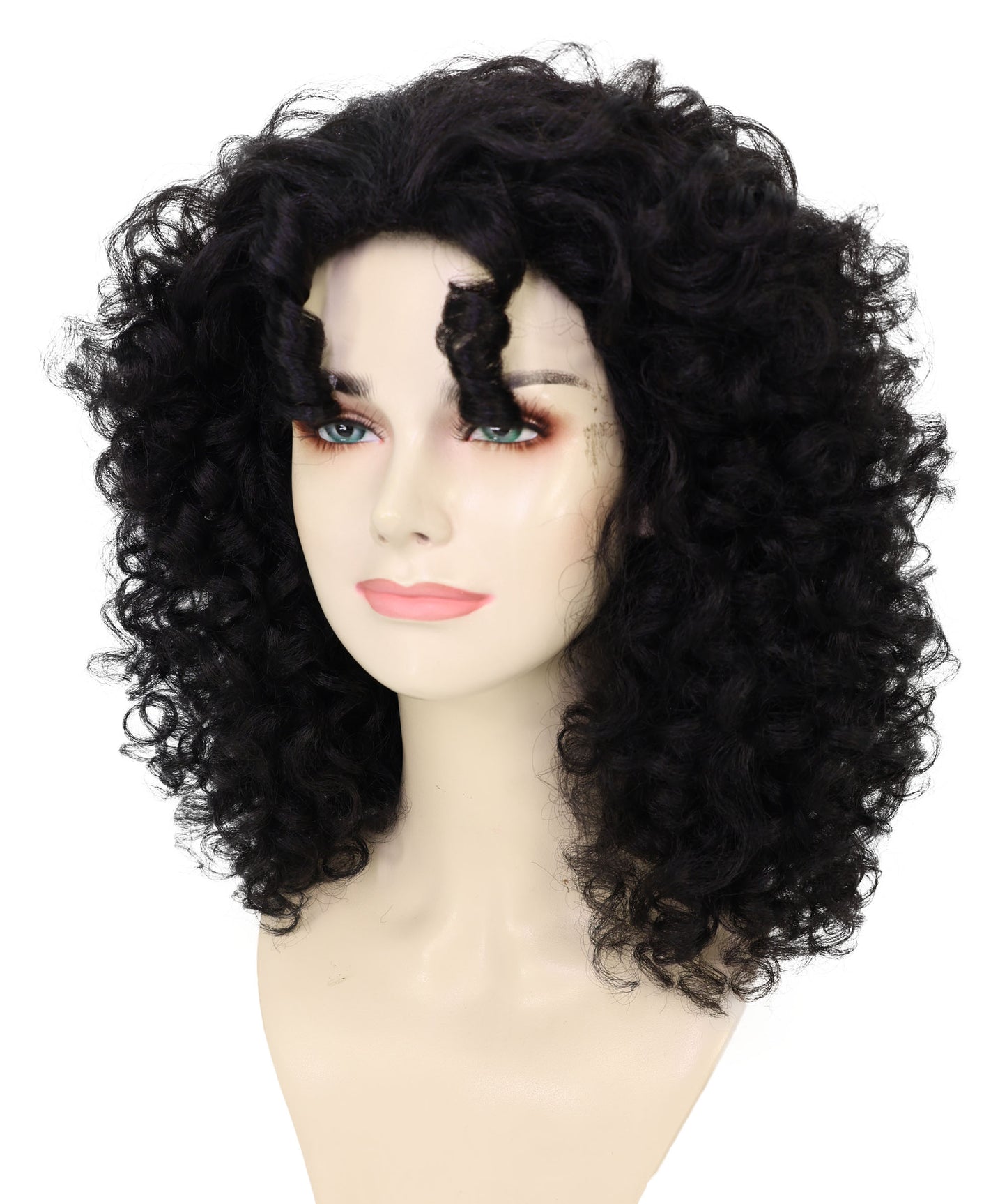 Wigs2you H-7215 大人女性用フルボリュームカーリーブラックアフロウィッグ｜ナチュラルな見た目とファッションウィッグ｜ハロウィンに最適｜通気性の良いキャップレスキャップ