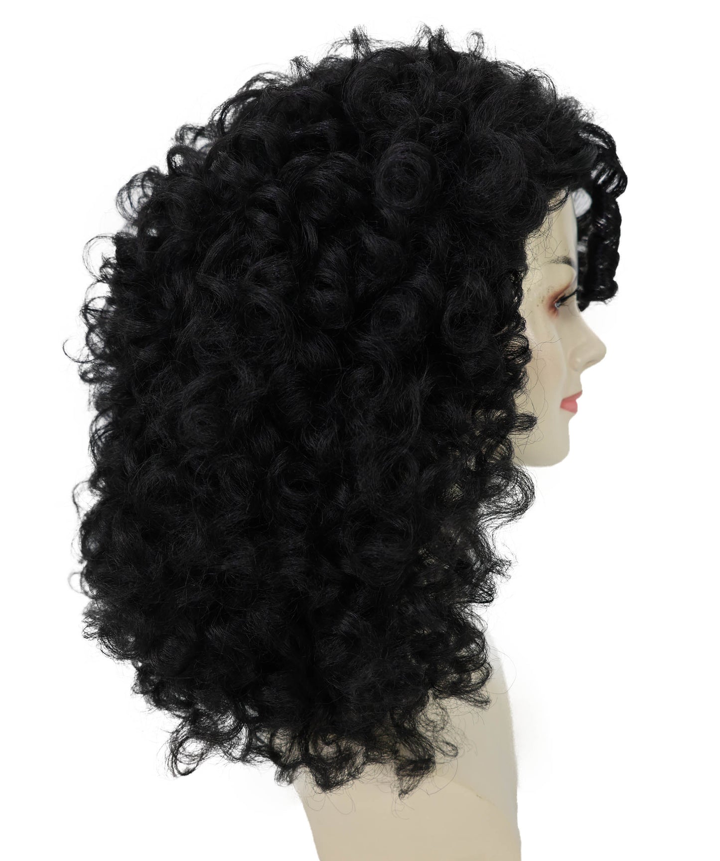 Wigs2you H-7215 大人女性用フルボリュームカーリーブラックアフロウィッグ｜ナチュラルな見た目とファッションウィッグ｜ハロウィンに最適｜通気性の良いキャップレスキャップ