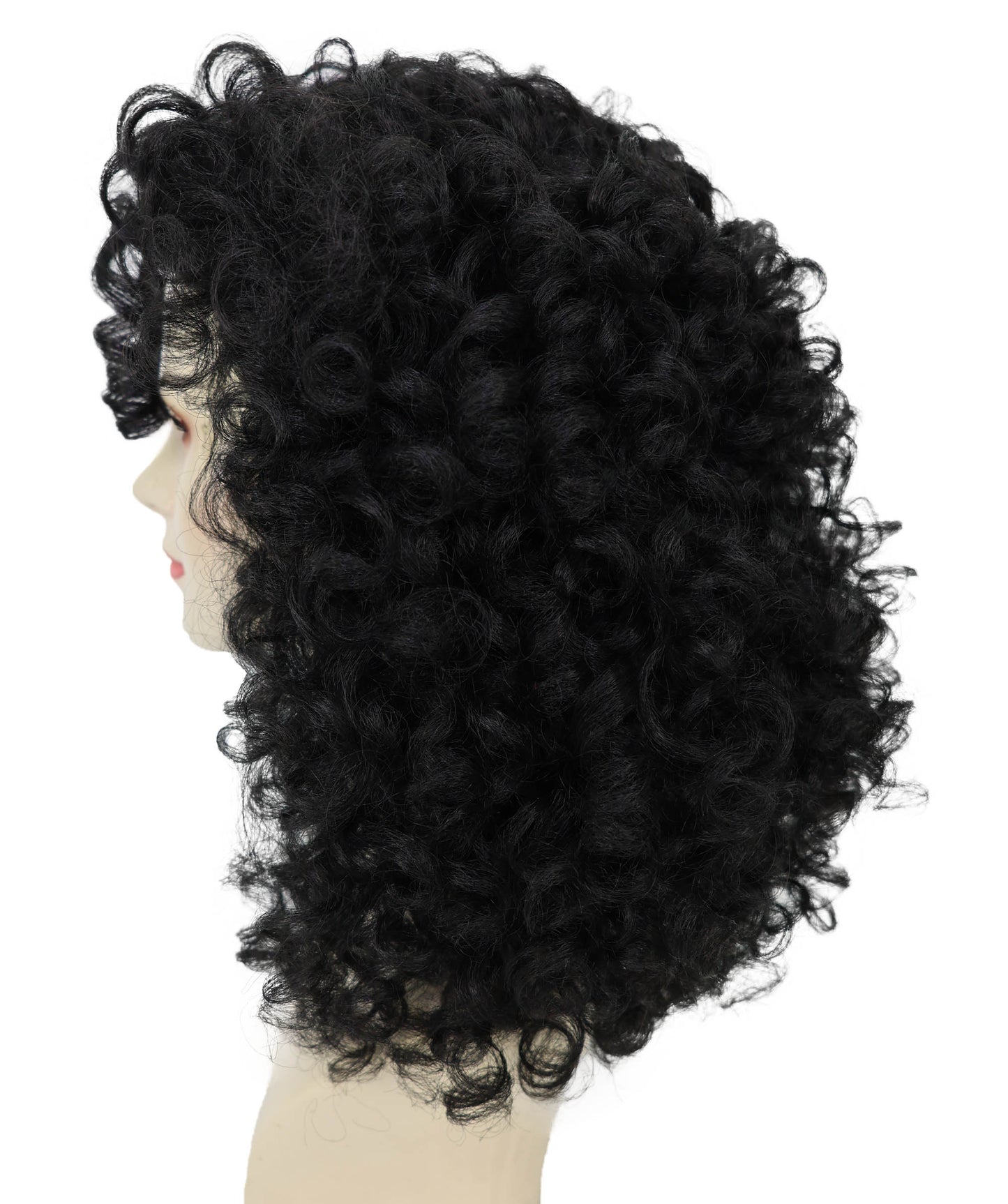 Wigs2you H-7215 大人女性用フルボリュームカーリーブラックアフロウィッグ｜ナチュラルな見た目とファッションウィッグ｜ハロウィンに最適｜通気性の良いキャップレスキャップ