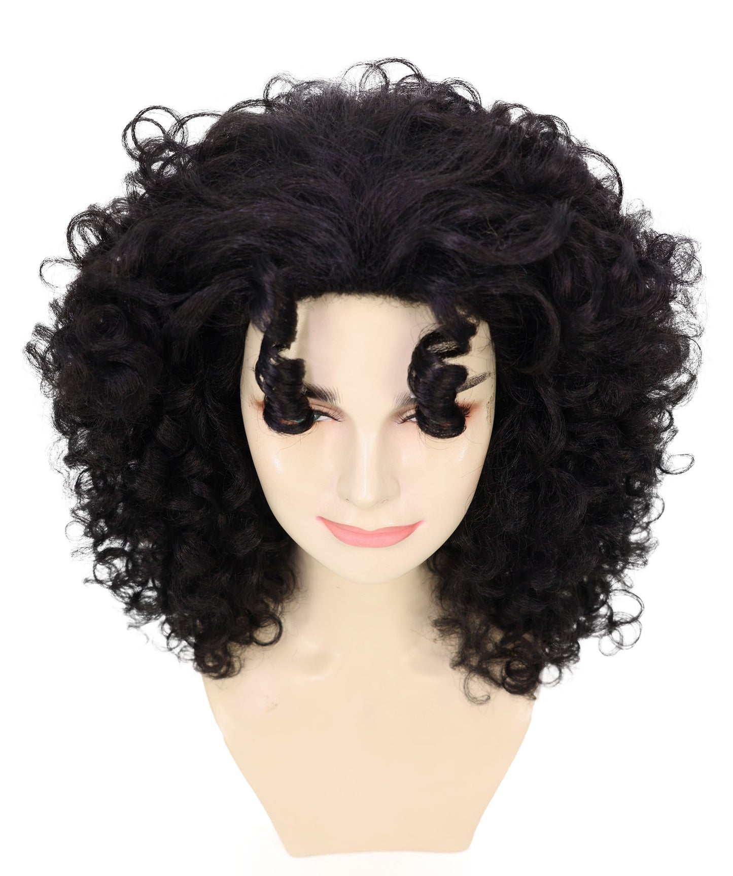 Wigs2you H-7215 大人女性用フルボリュームカーリーブラックアフロウィッグ｜ナチュラルな見た目とファッションウィッグ｜ハロウィンに最適｜通気性の良いキャップレスキャップ