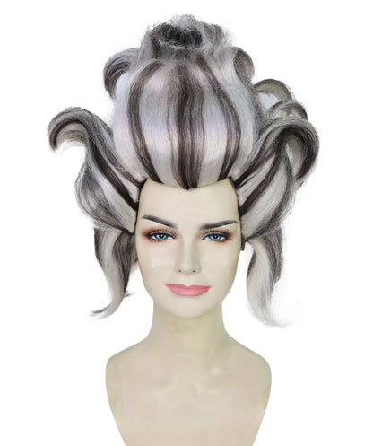 Wigs2you H-7216 女性用邪悪な海の魔女ウィッグ｜デラックスロングカールブラック＆グレーヘアピース｜ハロウィン、コスチュームパーティー、舞台、写真撮影