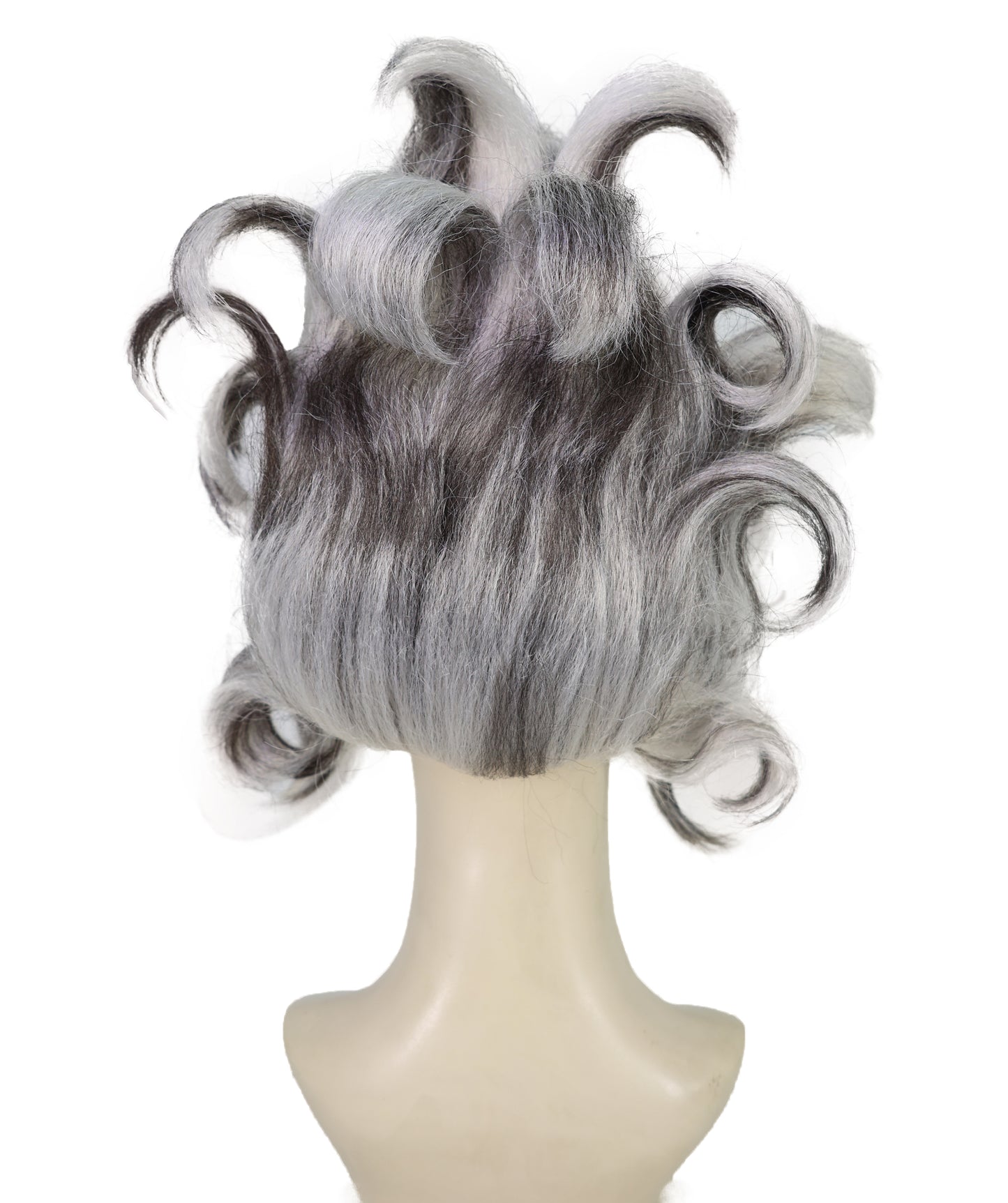 Wigs2you H-7216 女性用邪悪な海の魔女ウィッグ｜デラックスロングカールブラック＆グレーヘアピース｜ハロウィン、コスチュームパーティー、舞台、写真撮影