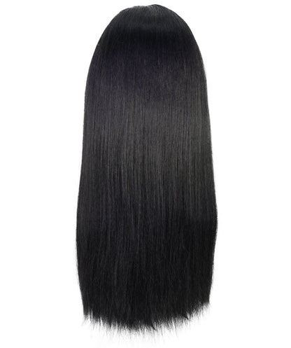 Wigs2you H-7233 女性用ストレートロング・アニメ風ウィッグ（ブラック＆グリーン・ツインテール）｜ハロウィンに最適｜通気性の良いキャップレス仕様