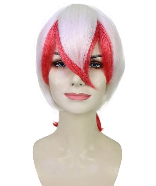 Wigs2you H-7236『鬼灯の冷徹』金魚草ウィッグ（女性用）― サイドにヒレの意匠を施したオレンジのショートヘア、アニメ用難燃性合成繊維使用