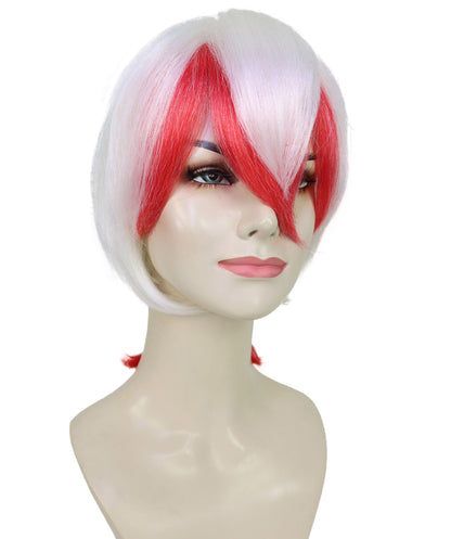 Wigs2you H-7236『鬼灯の冷徹』金魚草ウィッグ（女性用）― サイドにヒレの意匠を施したオレンジのショートヘア、アニメ用難燃性合成繊維使用