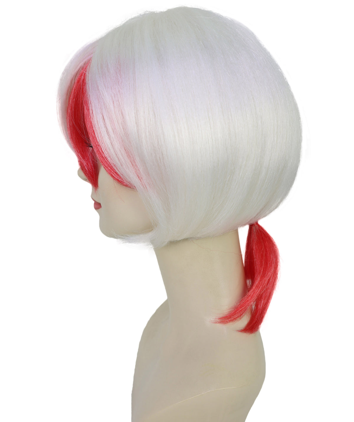 Wigs2you H-7236『鬼灯の冷徹』金魚草ウィッグ（女性用）― サイドにヒレの意匠を施したオレンジのショートヘア、アニメ用難燃性合成繊維使用