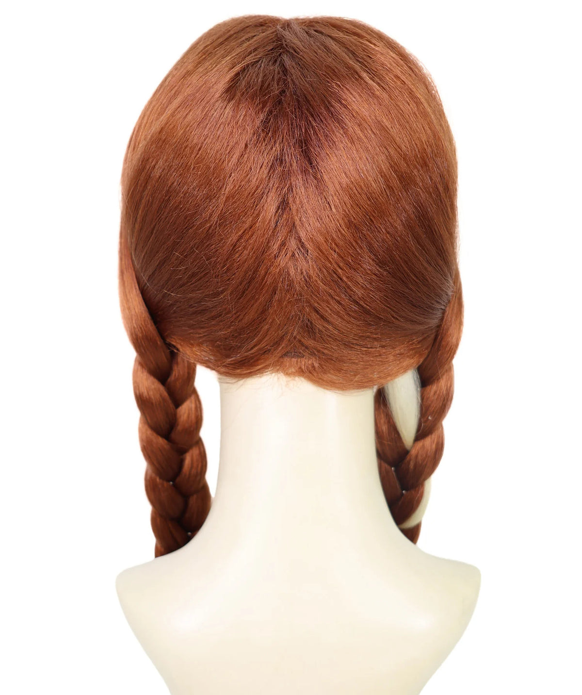 Wigs2you H-7237 女性用 ブラウン・三つ編みツインテール・プリンセスウィッグ | 難燃性合成繊維 | ハロウィンやテーマパーティーに最適