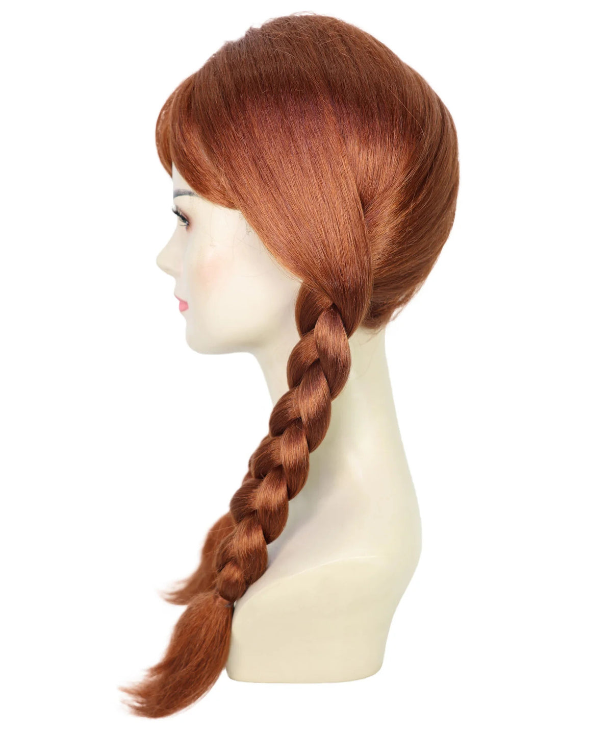 Wigs2you H-7237 女性用 ブラウン・三つ編みツインテール・プリンセスウィッグ | 難燃性合成繊維 | ハロウィンやテーマパーティーに最適