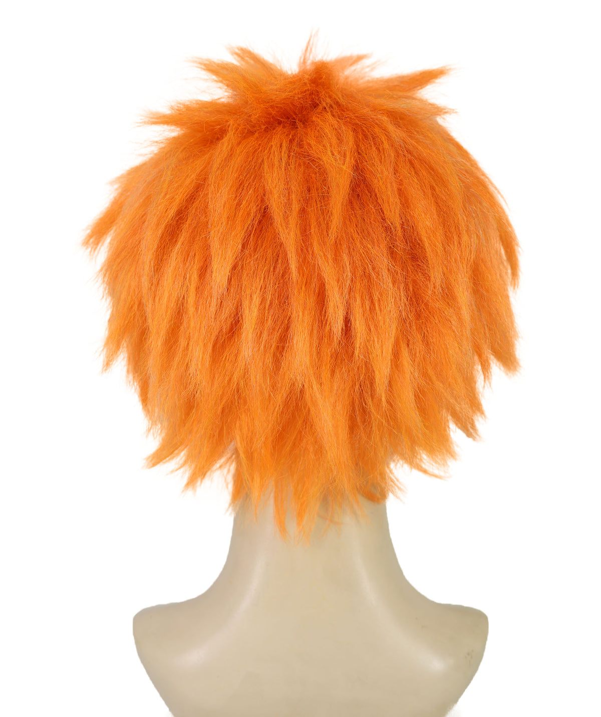 Wigs2you H-7240 女性の鮮やかなオレンジのストレート ツイン ポニーテール ウィッグ |ハロウィンに最適 |通気性のあるキャップレスキャップ