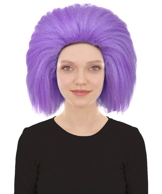 Wigs2you H-7241 女性用ポップスター・ウィッグ – 紫色のロングストレート（前髪あり・人工毛） | ハロウィン、ステージ、パーティーに最適なアイコニックなコスチューム用ウィッグ
