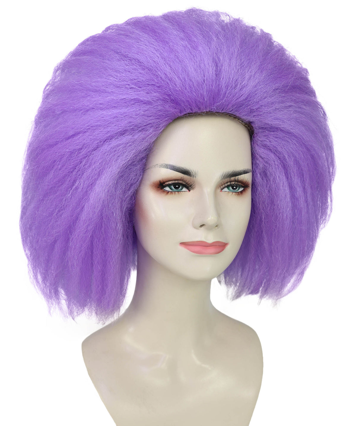 Wigs2you H-7241 女性用ポップスター・ウィッグ – 紫色のロングストレート（前髪あり・人工毛） | ハロウィン、ステージ、パーティーに最適なアイコニックなコスチューム用ウィッグ