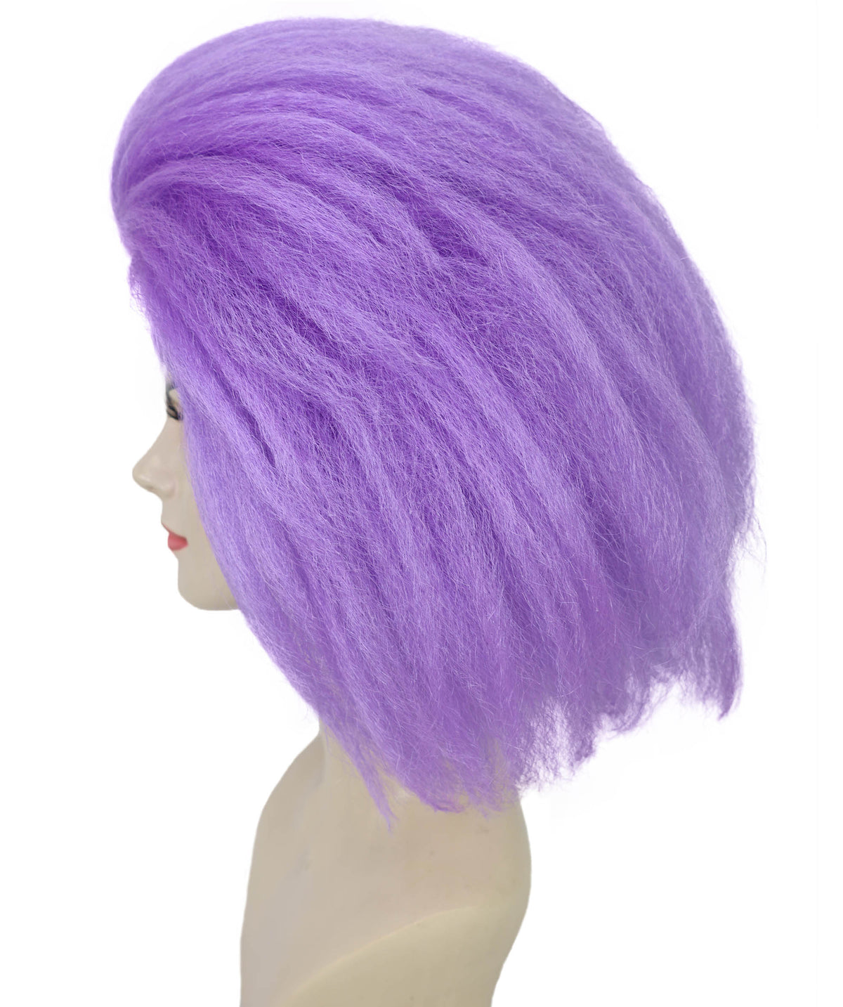 Wigs2you H-7241 女性用ポップスター・ウィッグ – 紫色のロングストレート（前髪あり・人工毛） | ハロウィン、ステージ、パーティーに最適なアイコニックなコスチューム用ウィッグ