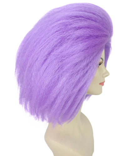 Wigs2you H-7241 女性用ポップスター・ウィッグ – 紫色のロングストレート（前髪あり・人工毛） | ハロウィン、ステージ、パーティーに最適なアイコニックなコスチューム用ウィッグ