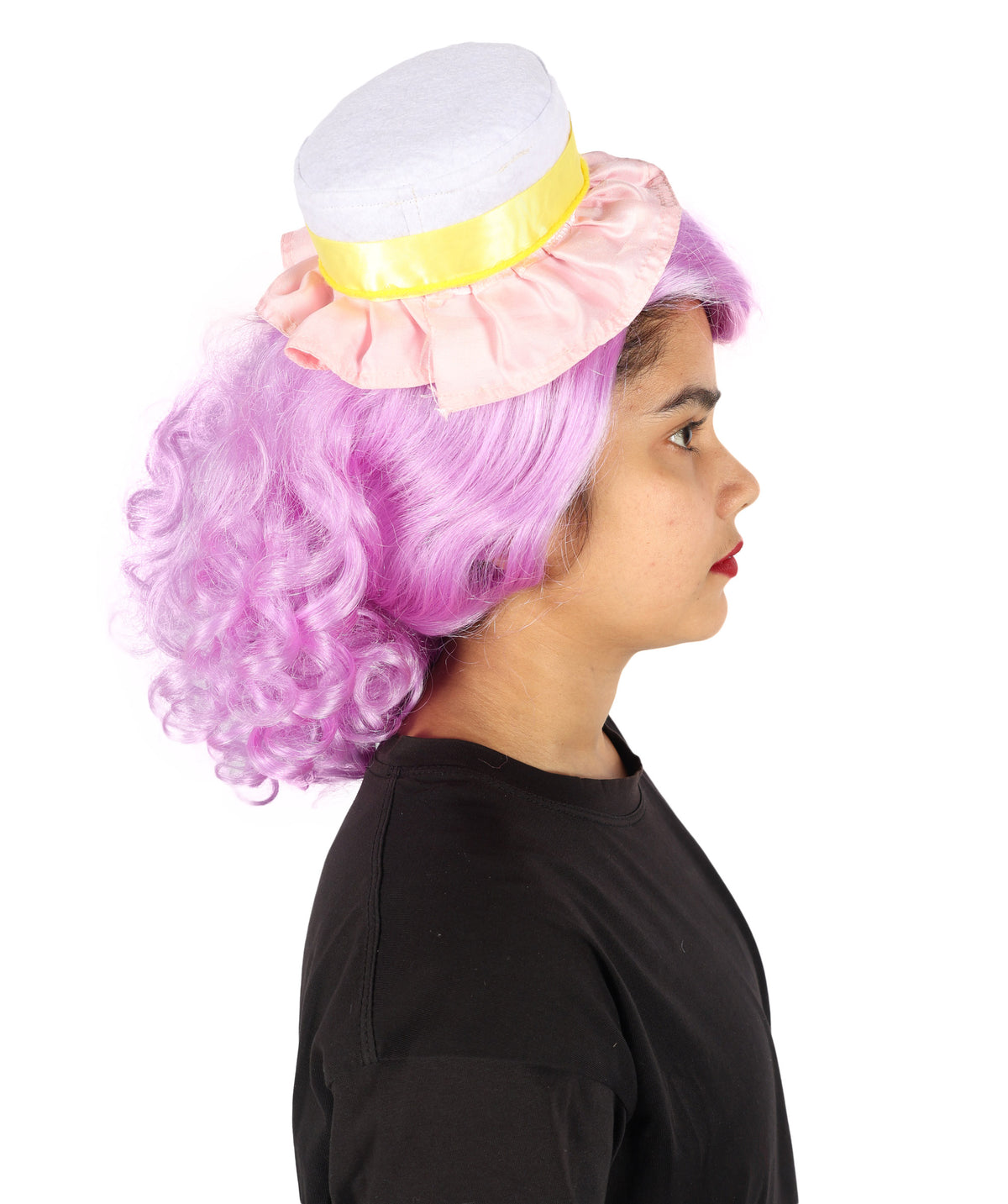 Wigs2you H-7242 キャンディをイメージした女性用カーリーパープルウィッグ | ハロウィン、コスプレ、テーマパーティーに最適なボリューム感のあるコスチューム用ヘアピース | キャップレス仕様