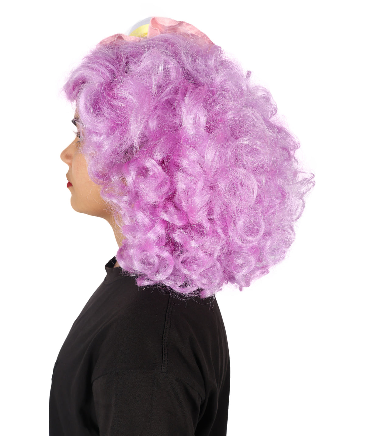 Wigs2you H-7242 キャンディをイメージした女性用カーリーパープルウィッグ | ハロウィン、コスプレ、テーマパーティーに最適なボリューム感のあるコスチューム用ヘアピース | キャップレス仕様