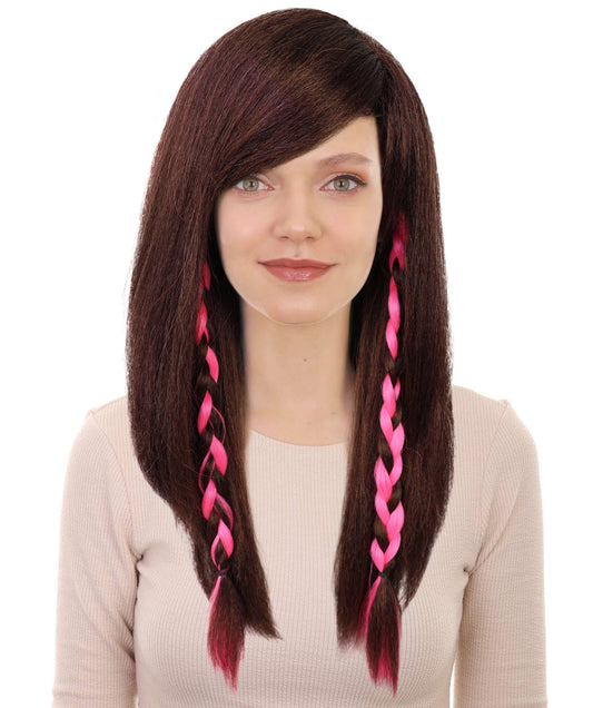 Wigs2you H-7246 女性用ブラウンロングウェーブウィッグ｜ファッションドール風ヘアスタイル（ドレスアップ＆パーティー用）｜通気性の良いキャップレスキャップ