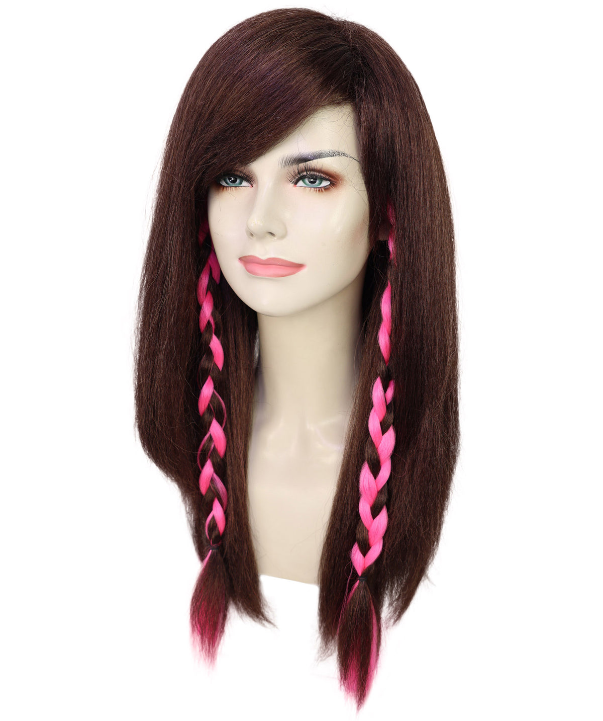 Wigs2you H-7246 女性用ブラウンロングウェーブウィッグ｜ファッションドール風ヘアスタイル（ドレスアップ＆パーティー用）｜通気性の良いキャップレスキャップ