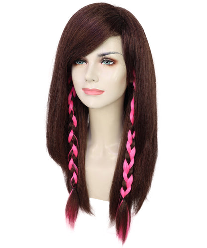 Wigs2you H-7246 女性用ブラウンロングウェーブウィッグ｜ファッションドール風ヘアスタイル（ドレスアップ＆パーティー用）｜通気性の良いキャップレスキャップ