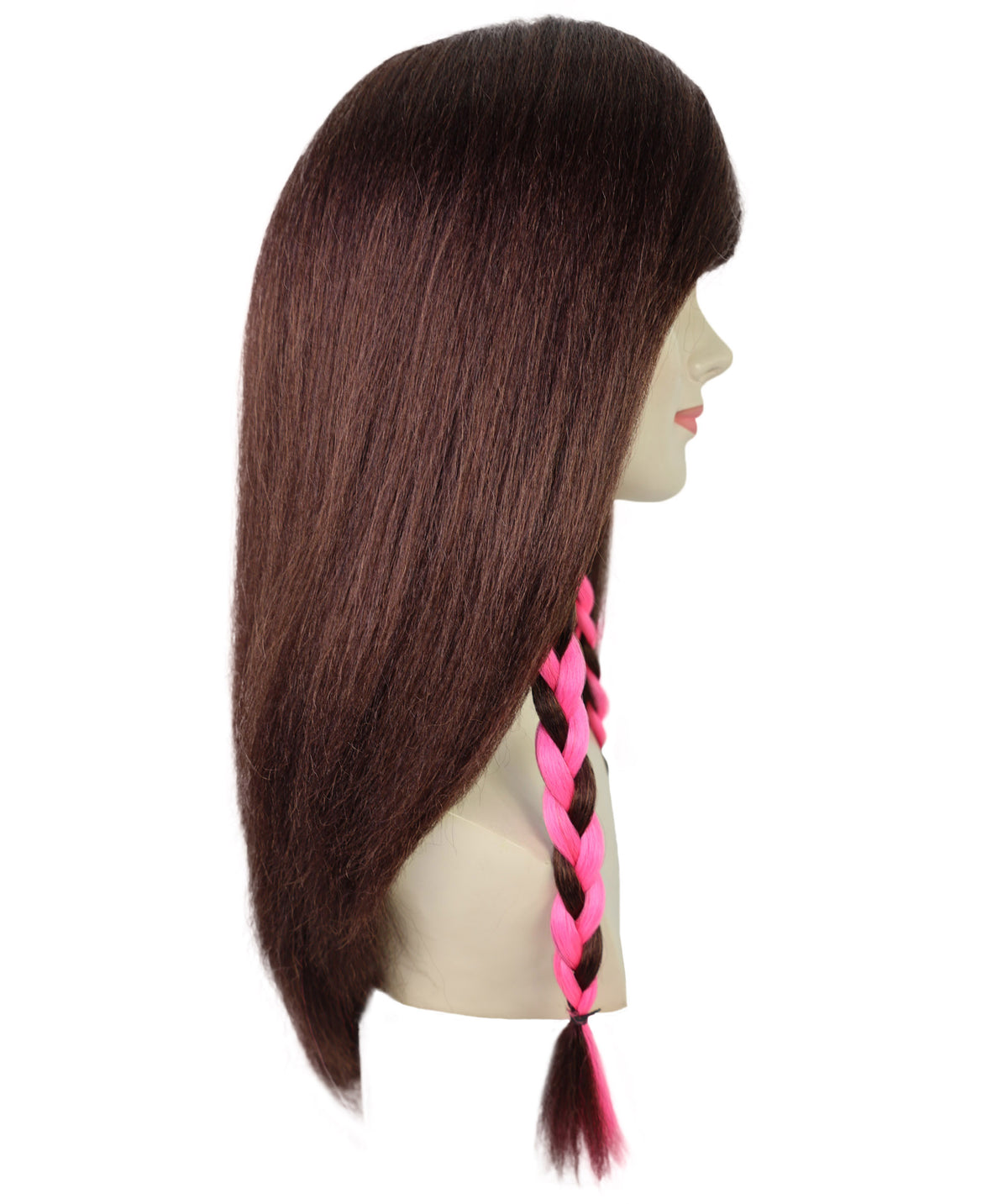 Wigs2you H-7246 女性用ブラウンロングウェーブウィッグ｜ファッションドール風ヘアスタイル（ドレスアップ＆パーティー用）｜通気性の良いキャップレスキャップ