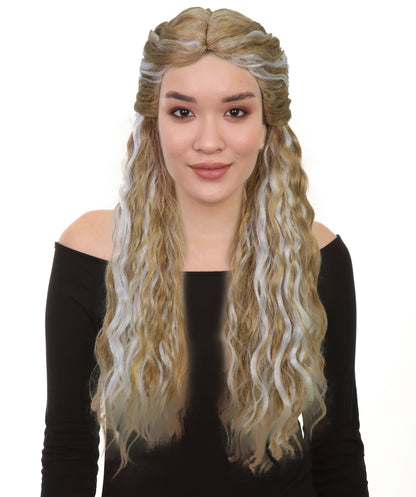 Wigs2you H-7250 大人用『プリンセス・ブライド・ストーリー』バターカップのウィッグ | 仮装用ホワイト＆ブロンド・ミックスのロングウィッグ