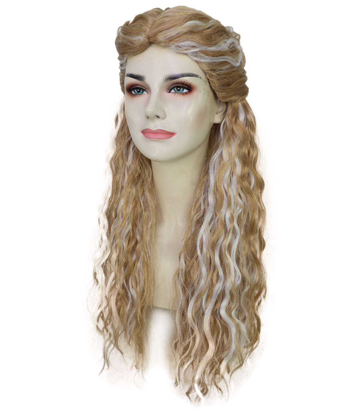 Wigs2you H-7250 大人用『プリンセス・ブライド・ストーリー』バターカップのウィッグ | 仮装用ホワイト＆ブロンド・ミックスのロングウィッグ