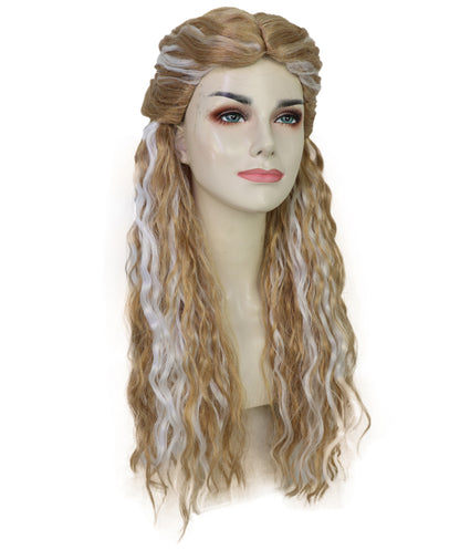 Wigs2you H-7250 大人用『プリンセス・ブライド・ストーリー』バターカップのウィッグ | 仮装用ホワイト＆ブロンド・ミックスのロングウィッグ