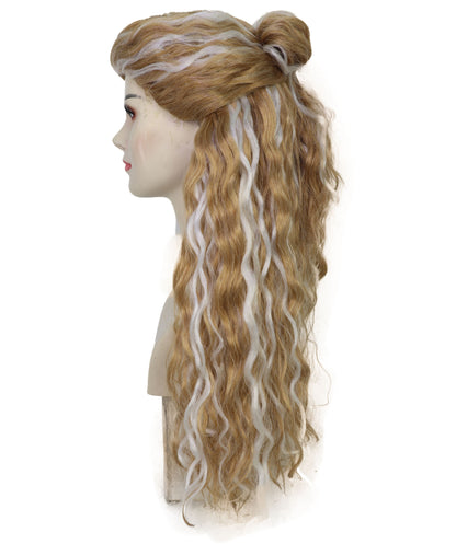 Wigs2you H-7250 大人用『プリンセス・ブライド・ストーリー』バターカップのウィッグ | 仮装用ホワイト＆ブロンド・ミックスのロングウィッグ