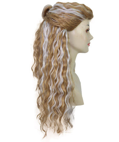 Wigs2you H-7250 大人用『プリンセス・ブライド・ストーリー』バターカップのウィッグ | 仮装用ホワイト＆ブロンド・ミックスのロングウィッグ