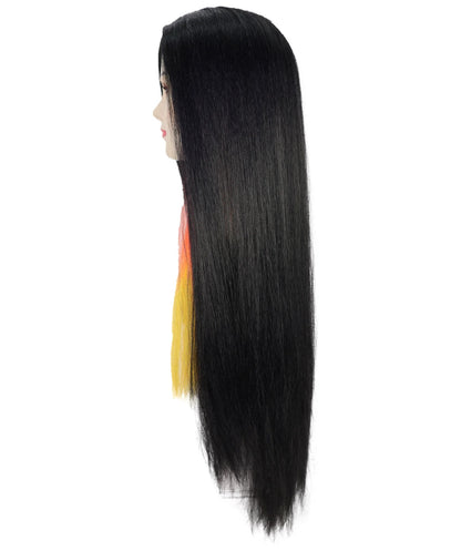 Wigs2you H-7252 大人用ユニセックス ロングストレートウィッグ（多色展開） | ハロウィン仮装用インパクト抜群のヘアスタイル | 通気性に優れたキャップレス仕様