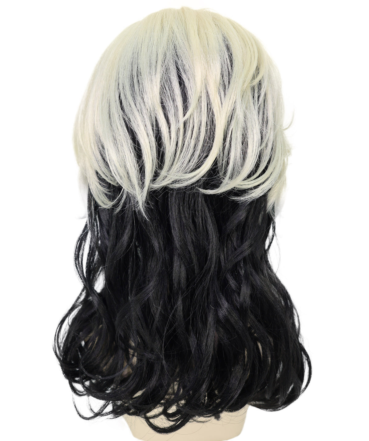 Wigs2you H-7253 大人用女性向けマルチカラー・ミディアム丈ウィッグ | ハロウィンに映える大胆なヘアスタイル | 通気性の良いキャップレス仕様