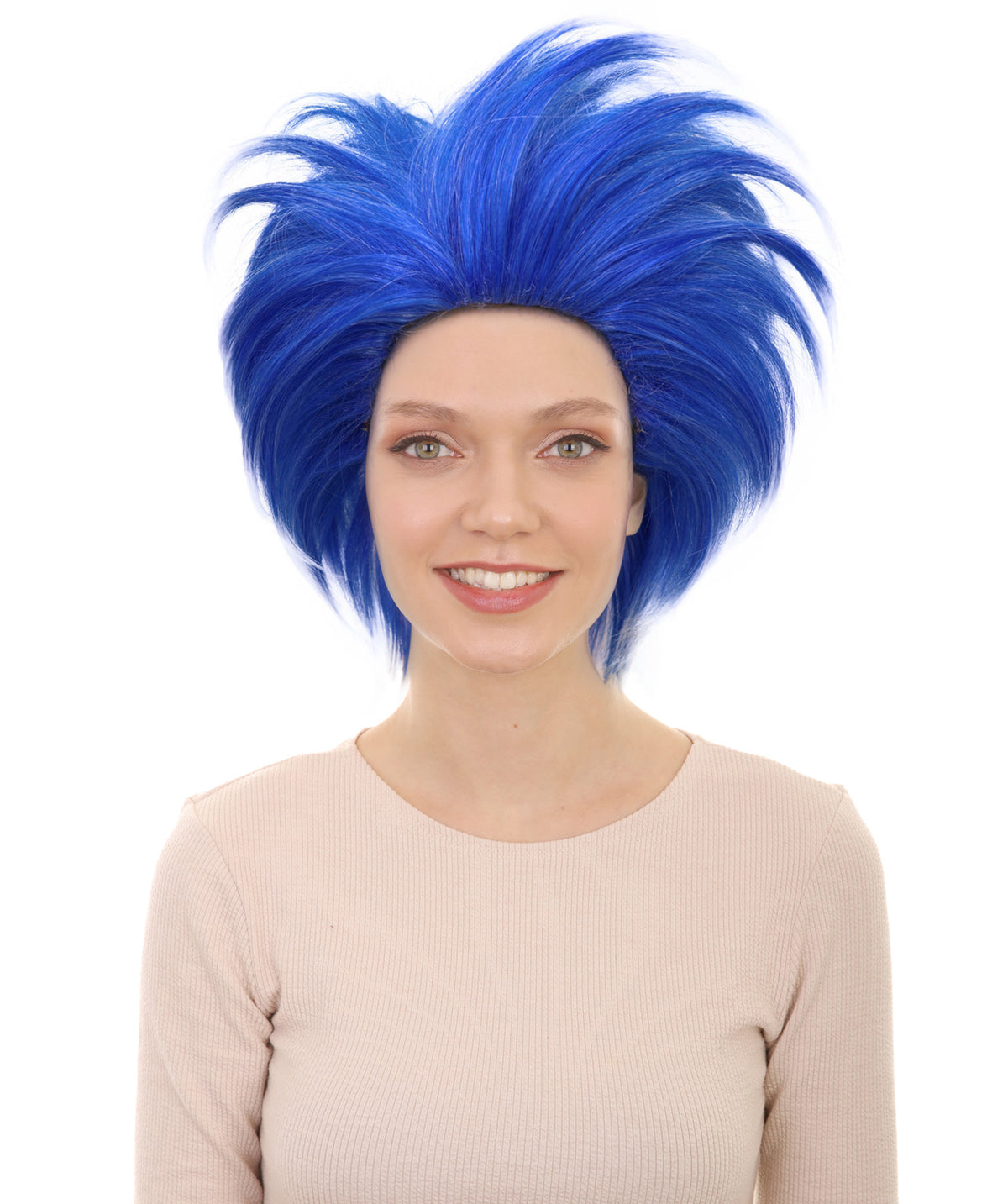 Wigs2you H-7256 パーティー＆ハロウィン用 ユニセックス・ブルー・クレイジーウィッグ | 大人・ティーン向け ファンキーな人工毛ウィッグ