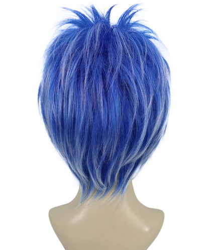 Wigs2you H-7256 パーティー＆ハロウィン用 ユニセックス・ブルー・クレイジーウィッグ | 大人・ティーン向け ファンキーな人工毛ウィッグ