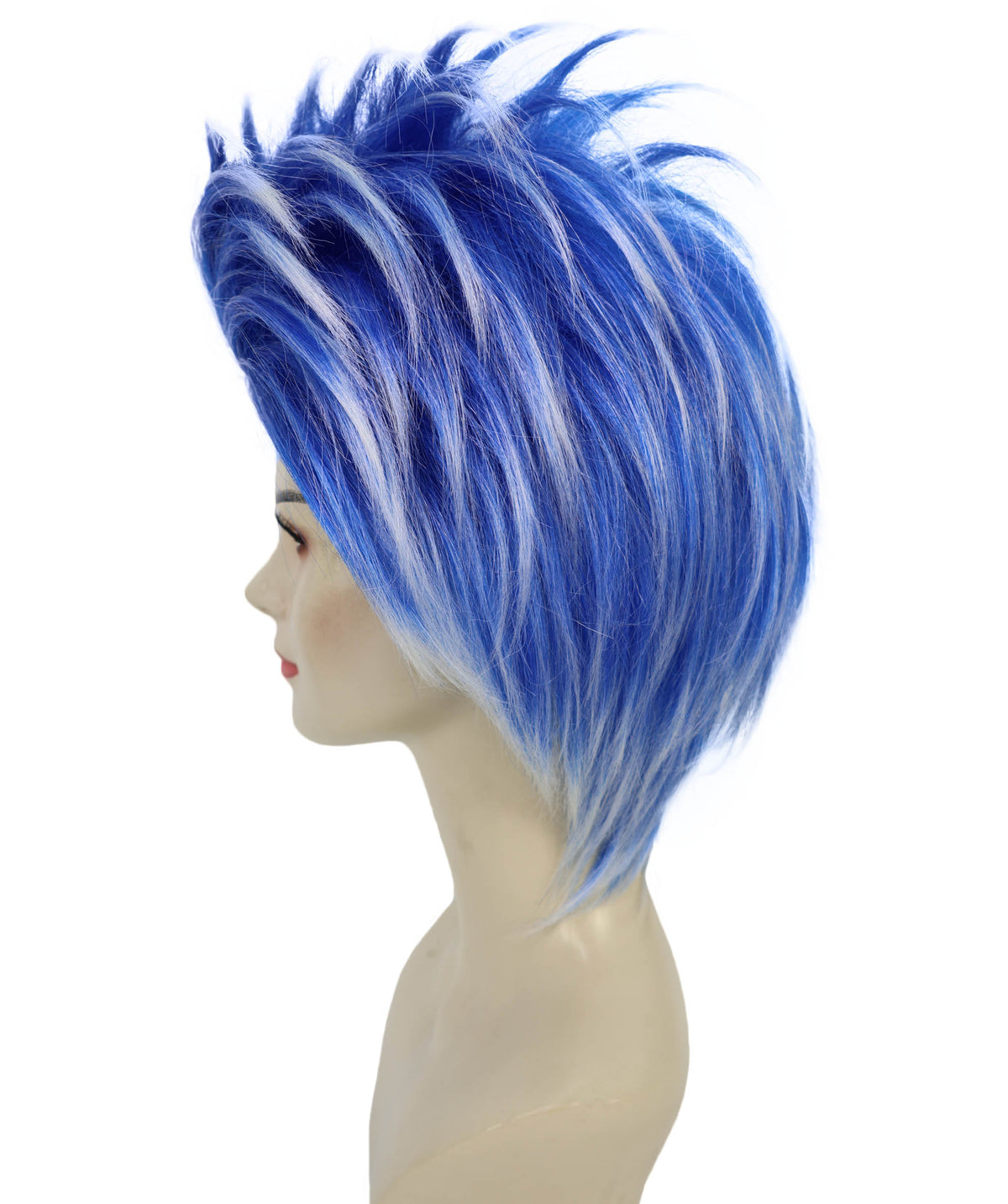 Wigs2you H-7256 パーティー＆ハロウィン用 ユニセックス・ブルー・クレイジーウィッグ | 大人・ティーン向け ファンキーな人工毛ウィッグ