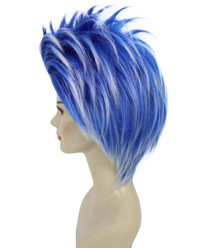 Wigs2you H-7256 パーティー＆ハロウィン用 ユニセックス・ブルー・クレイジーウィッグ | 大人・ティーン向け ファンキーな人工毛ウィッグ